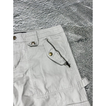 Saix vintage cargo pants beige military flared