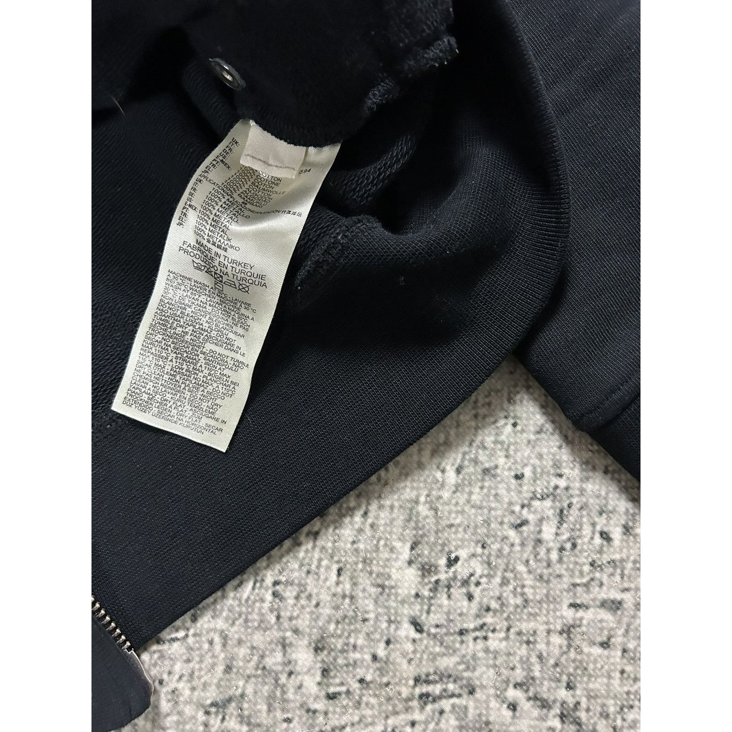 Diesel Black Gold Line studded zip hoodie