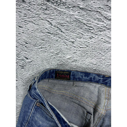 Evisu jorts daicock big logo vintage pink jeans shorts