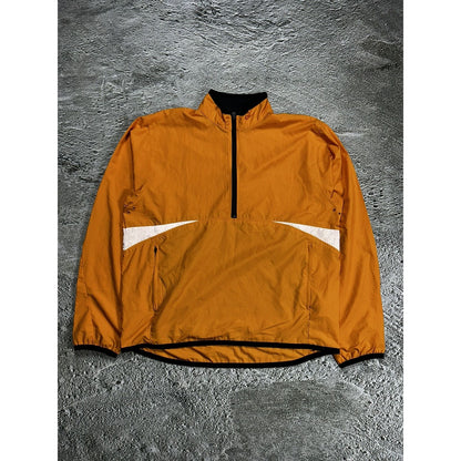 Nike track jacket nylon orange vintage Y2K halfzip