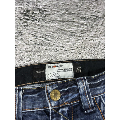 Energie Spa Japanese Raw Denim Biker Jeans