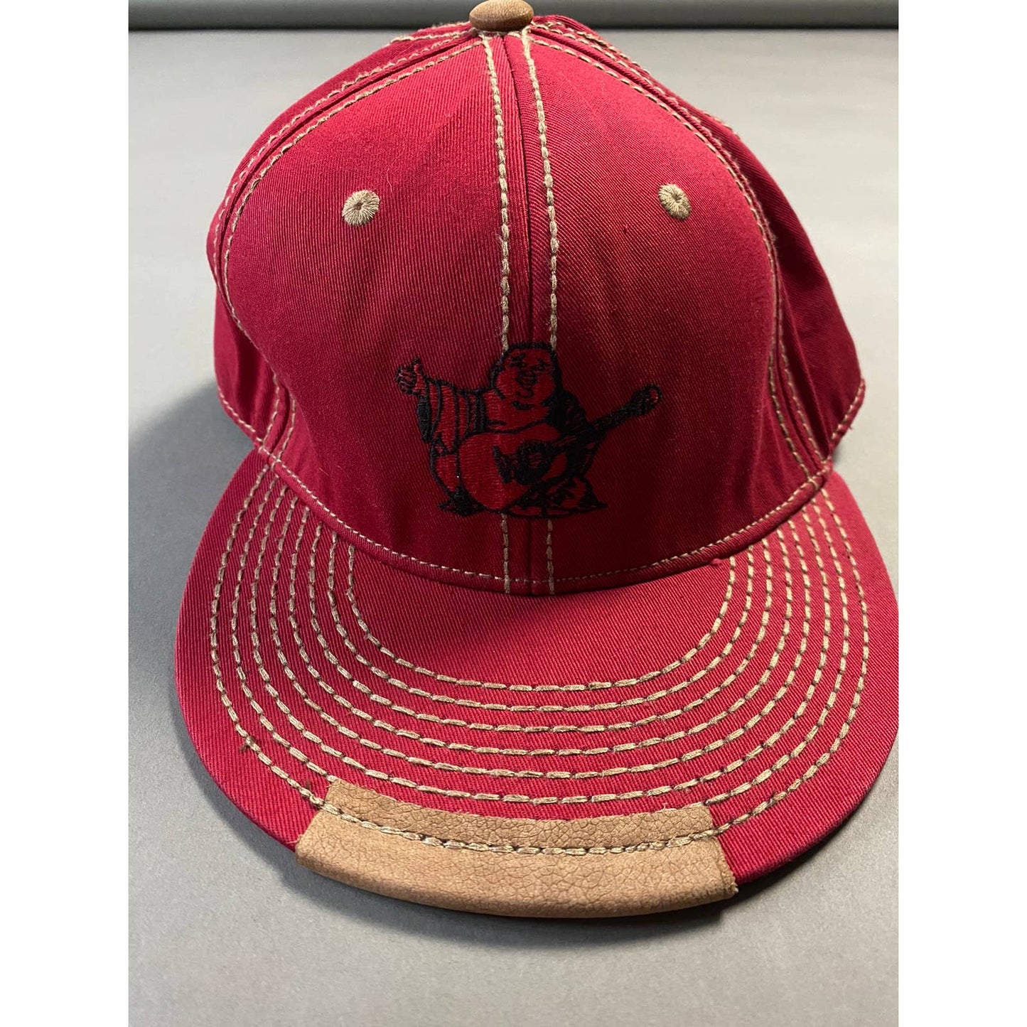 True Religion hat vintage red cap thick stitching