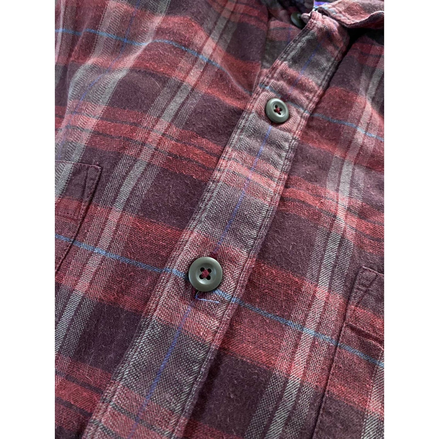 Patagonia tartan shirt long sleeve vintage red black