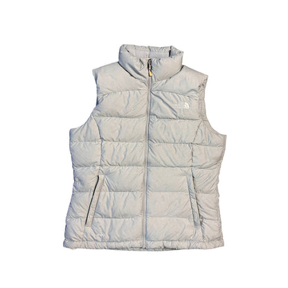 The North Face vintage grey puffer vest 700 nuptse