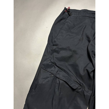 Nike vintage nylon black red track pants cargo parachute AIR