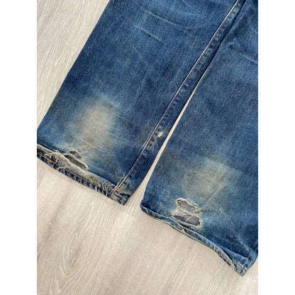 Evisu jeans vintage navy white seagull selvedge Yamane Japan