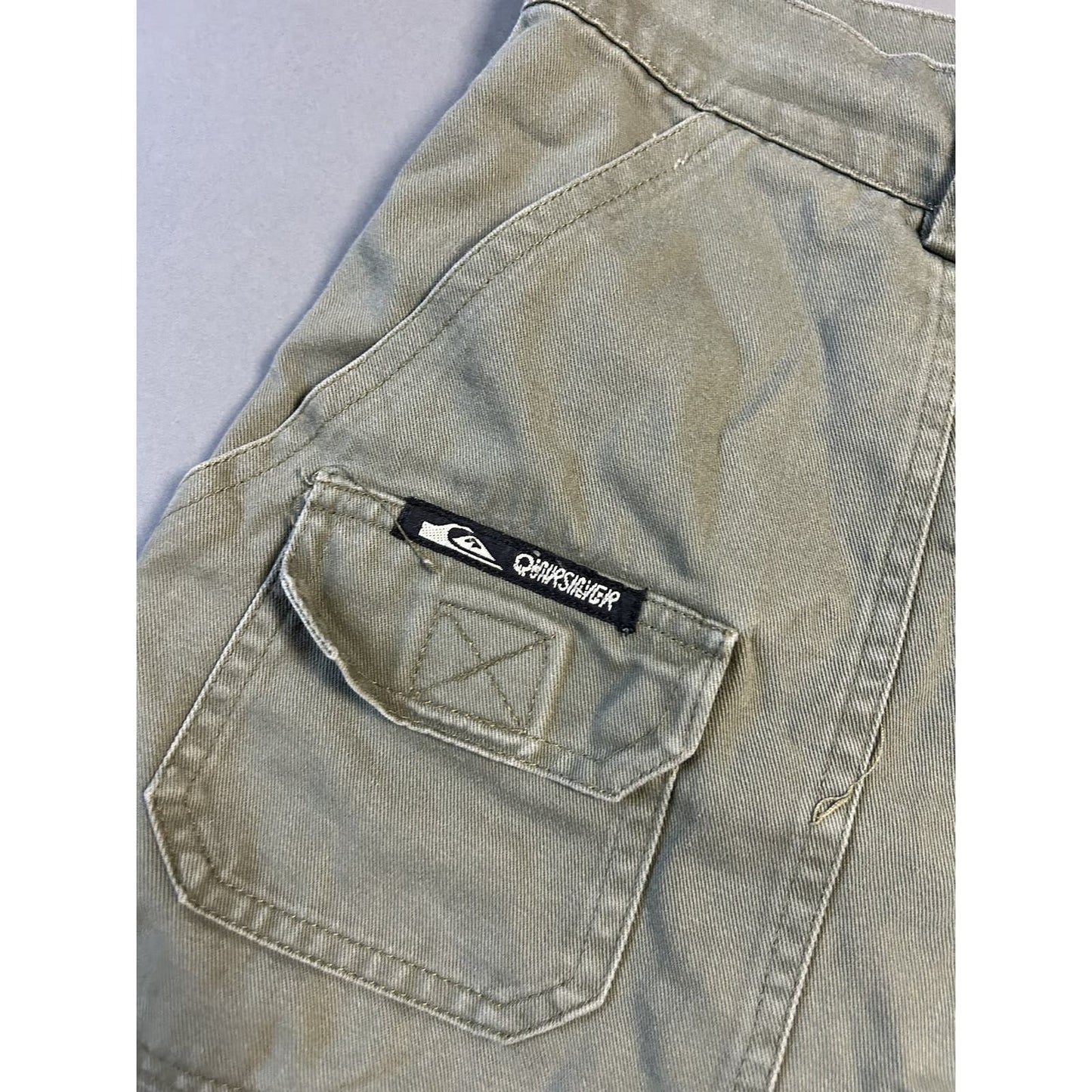 Quiksilver shorts cargo khaki Y2K vintage surf