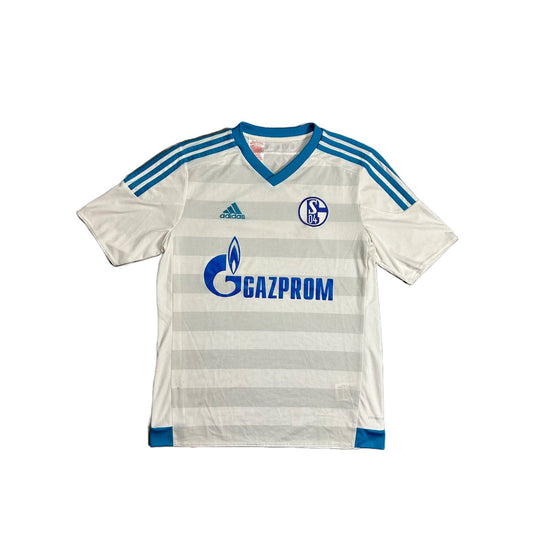 Schalke 04 vintage Adidas Jersey Gazprom white