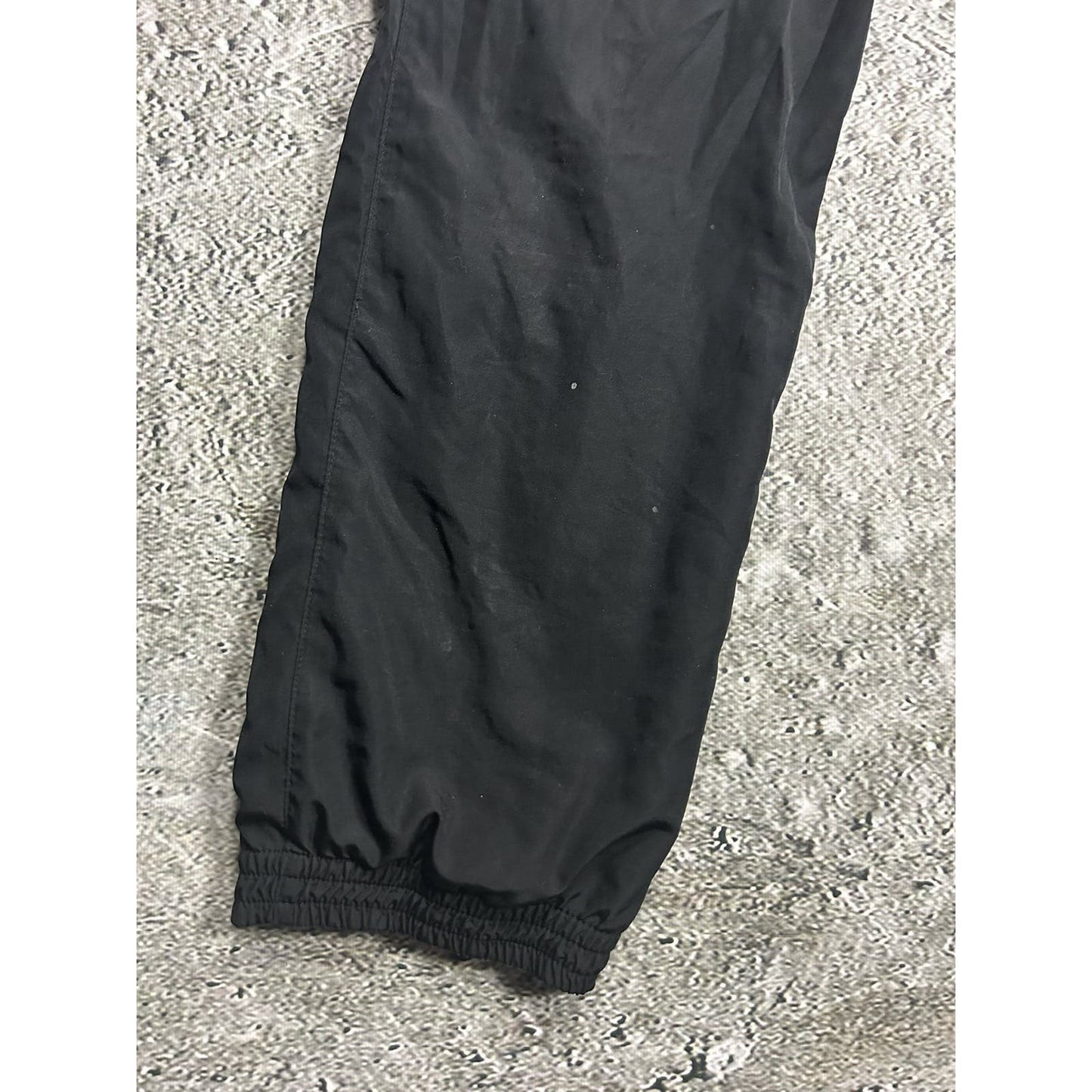 Nike vintage black nylon track pants small swoosh drill Y2K