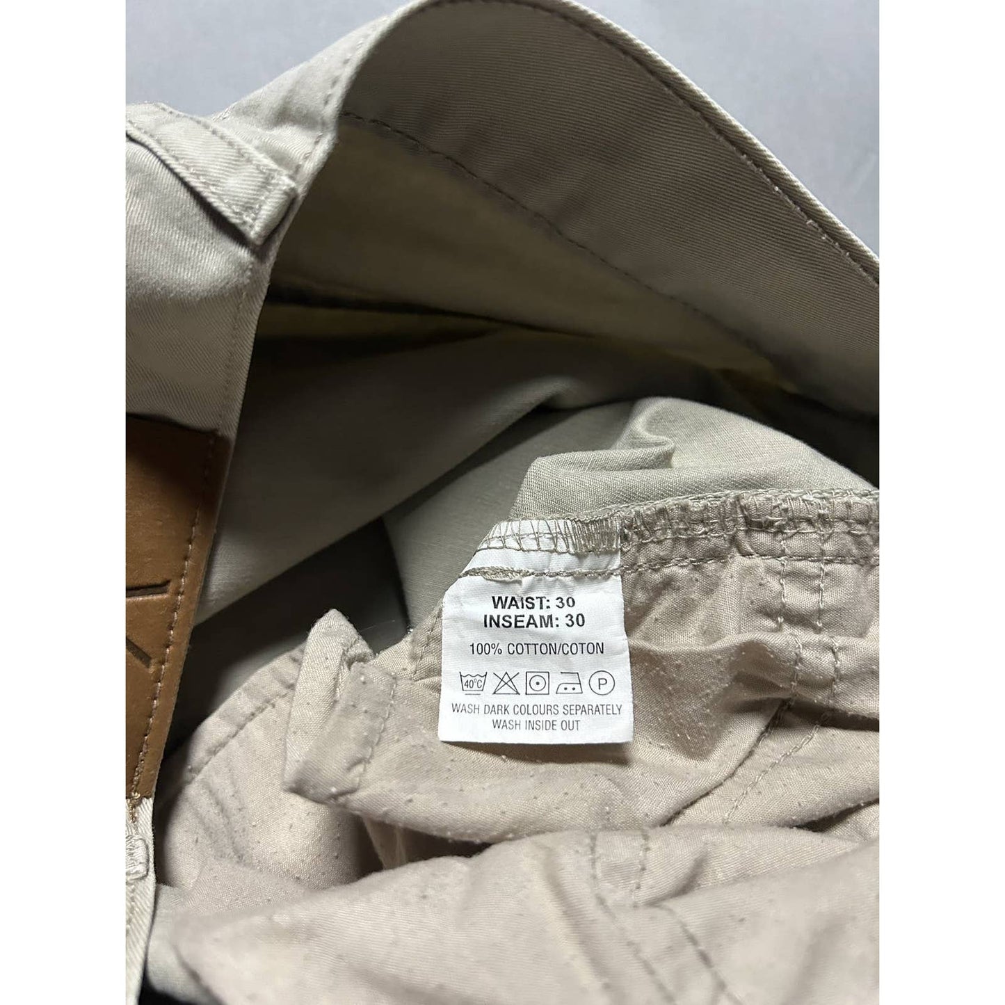 90s Yves Saint Laurent vintage beige YSL big chino pants