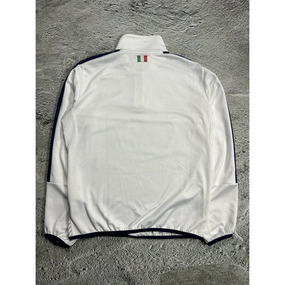 Puma Italy white football sweatshirt quarterzip