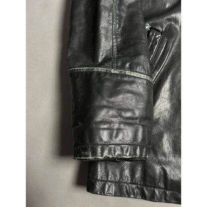 Jack Daniels vintage leather jacket black