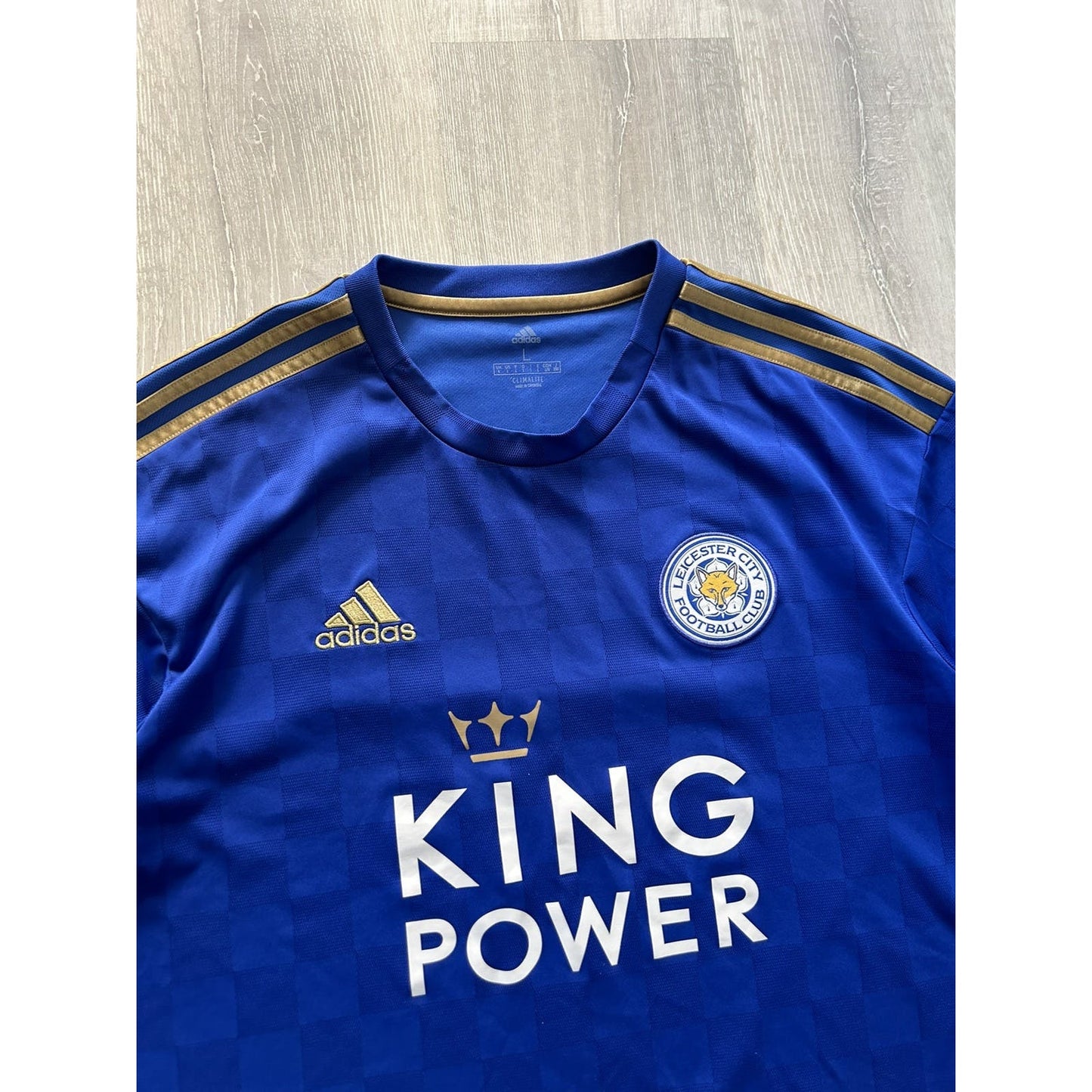 Leicester City 18/19 King Power Adidas blue gold jersey adidas