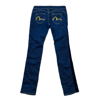 Evisu vintage navy jeans Evisu Genes seagull velour