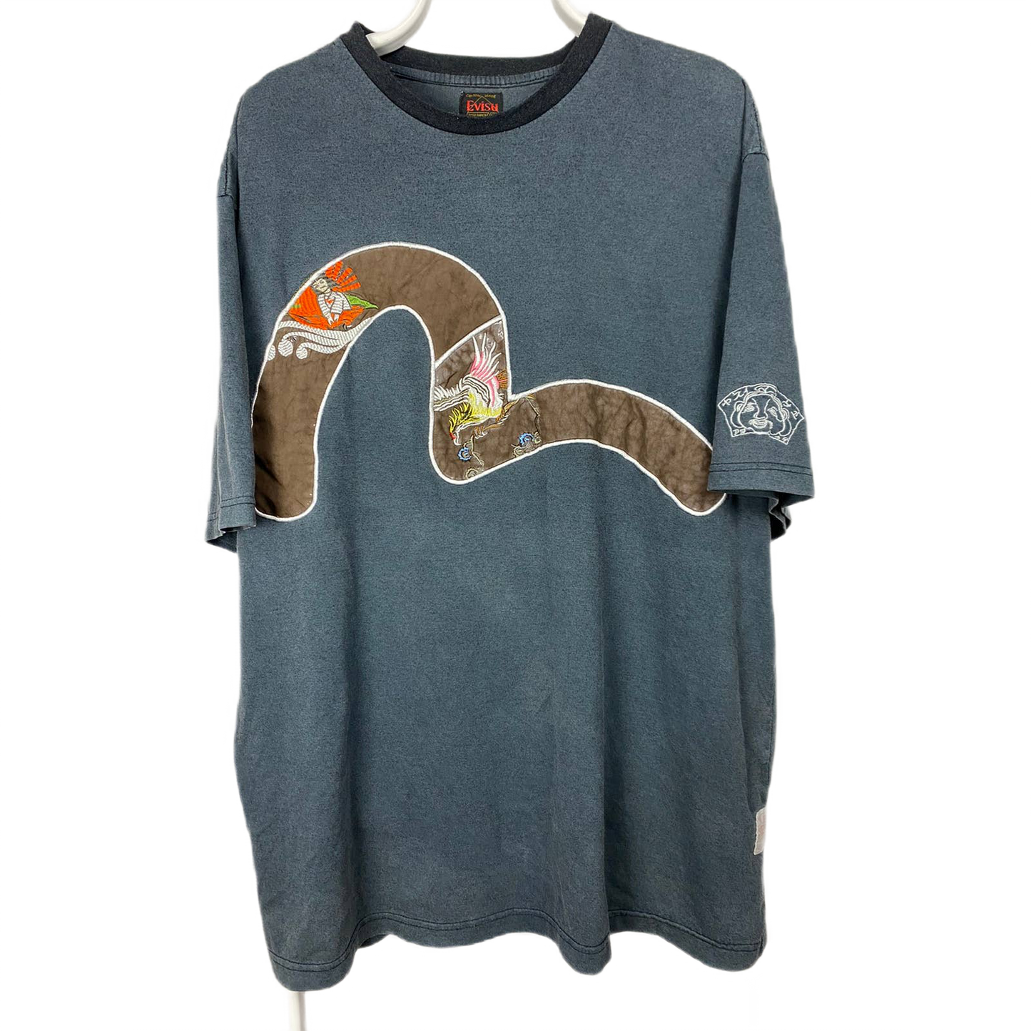 Evisu Japan vintage big seagulls logo T-shirt