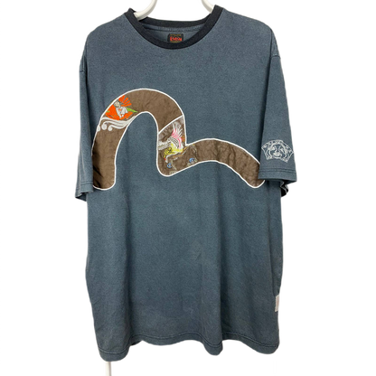 Evisu Japan vintage big seagulls logo T-shirt