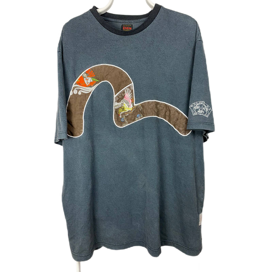 Evisu Japan vintage big seagulls logo T-shirt