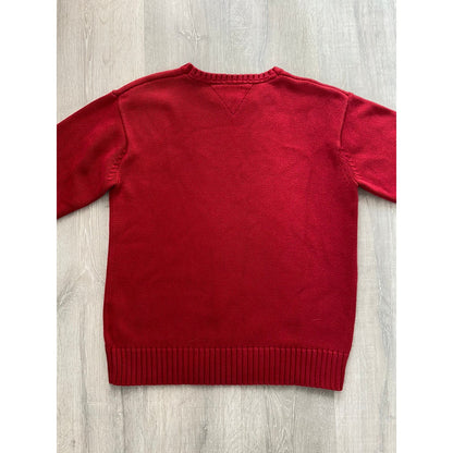 Tommy Hilfiger vintage red sweater small logo