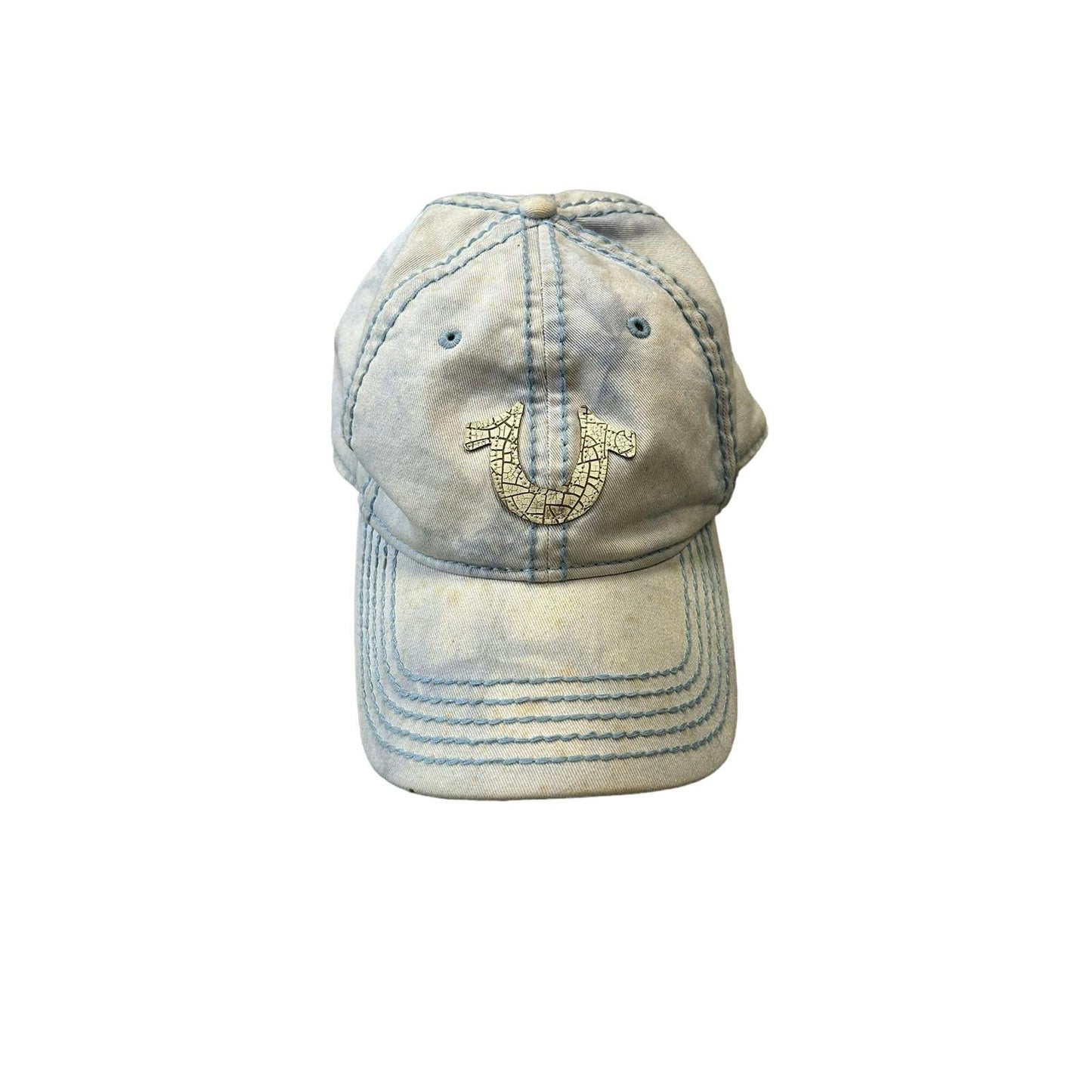 True Religion hat vintage cap Y2K baby blue