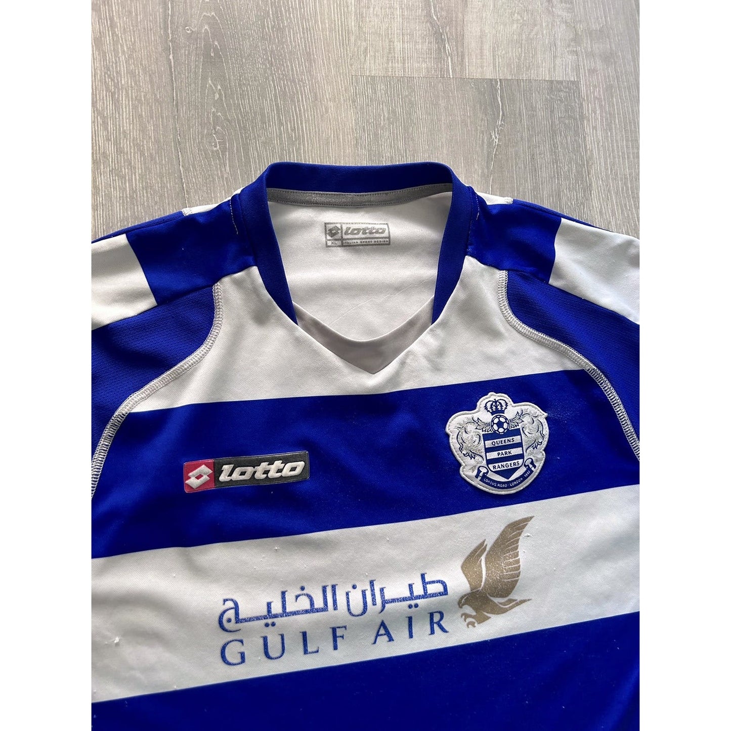 QPR Lotto Jersey 08/09 vintage blue gulf air Queens Park