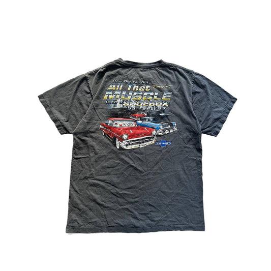 Chevrolet vintage racing t-shirt grey