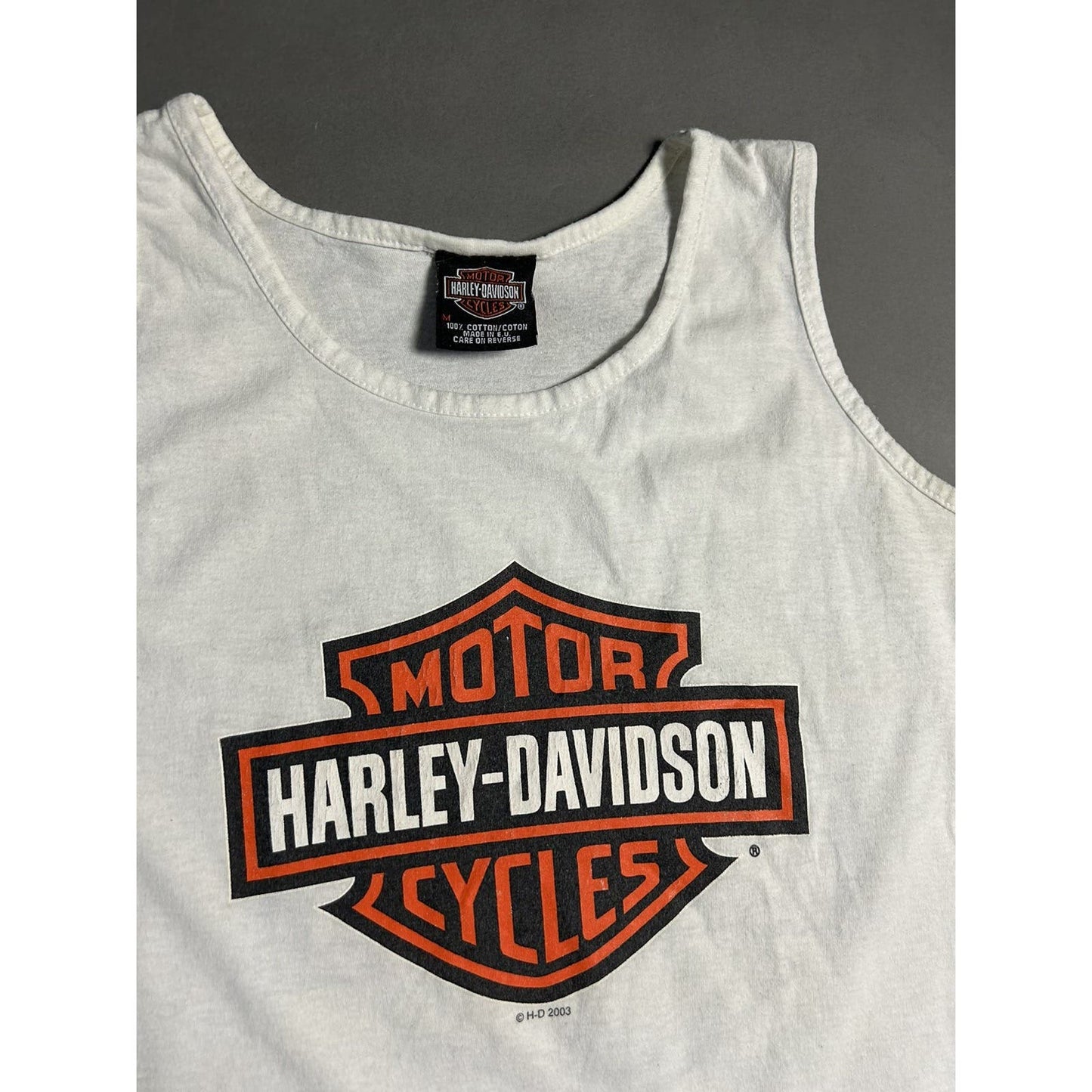 Harley Davidson vintage tank top big logo
