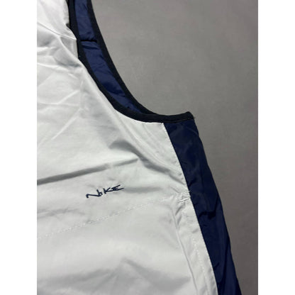 Nike vest reversible vintage navy white small swoosh 2000s