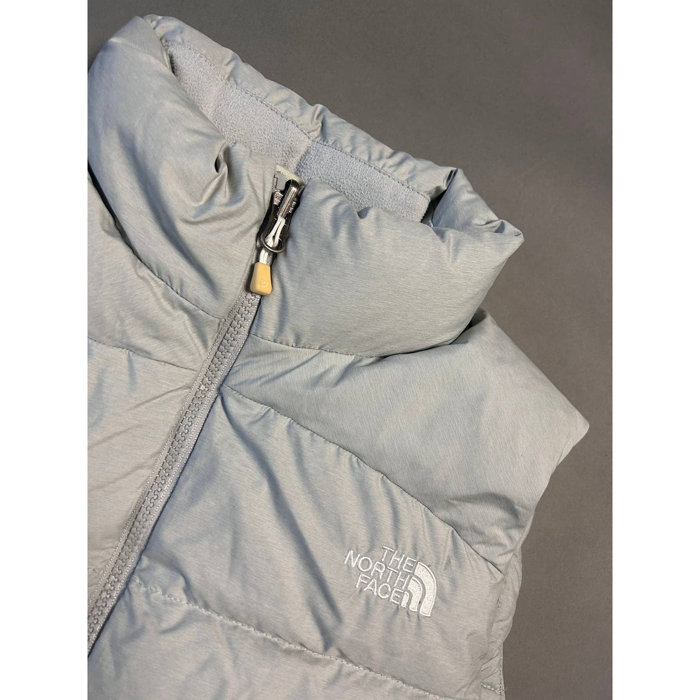 The North Face vintage grey puffer vest 700 nuptse