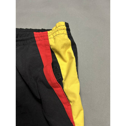 Germany nylon track pants black drill Y2K Deutscher