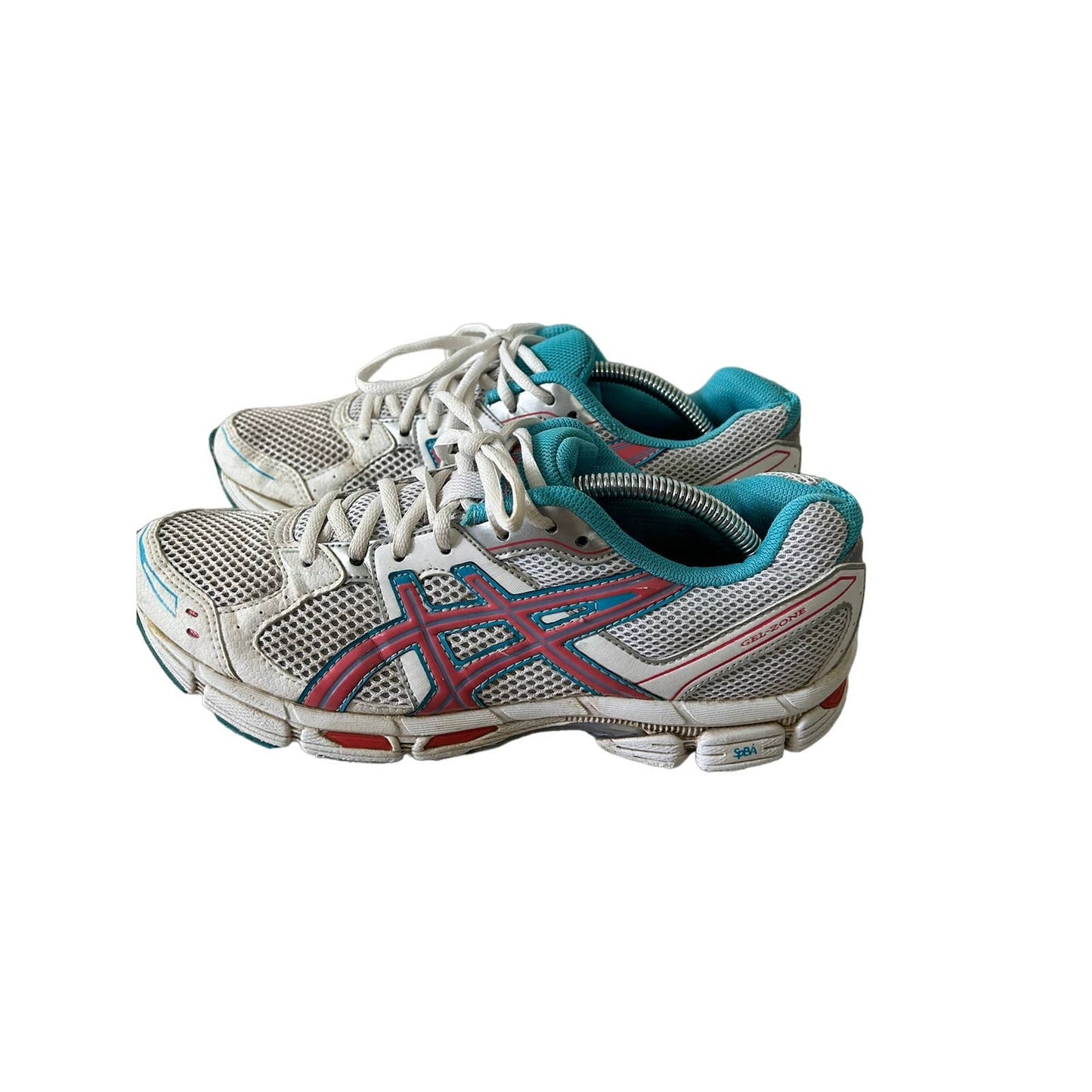 Asics Gel Zone sneakers white grey pink blue