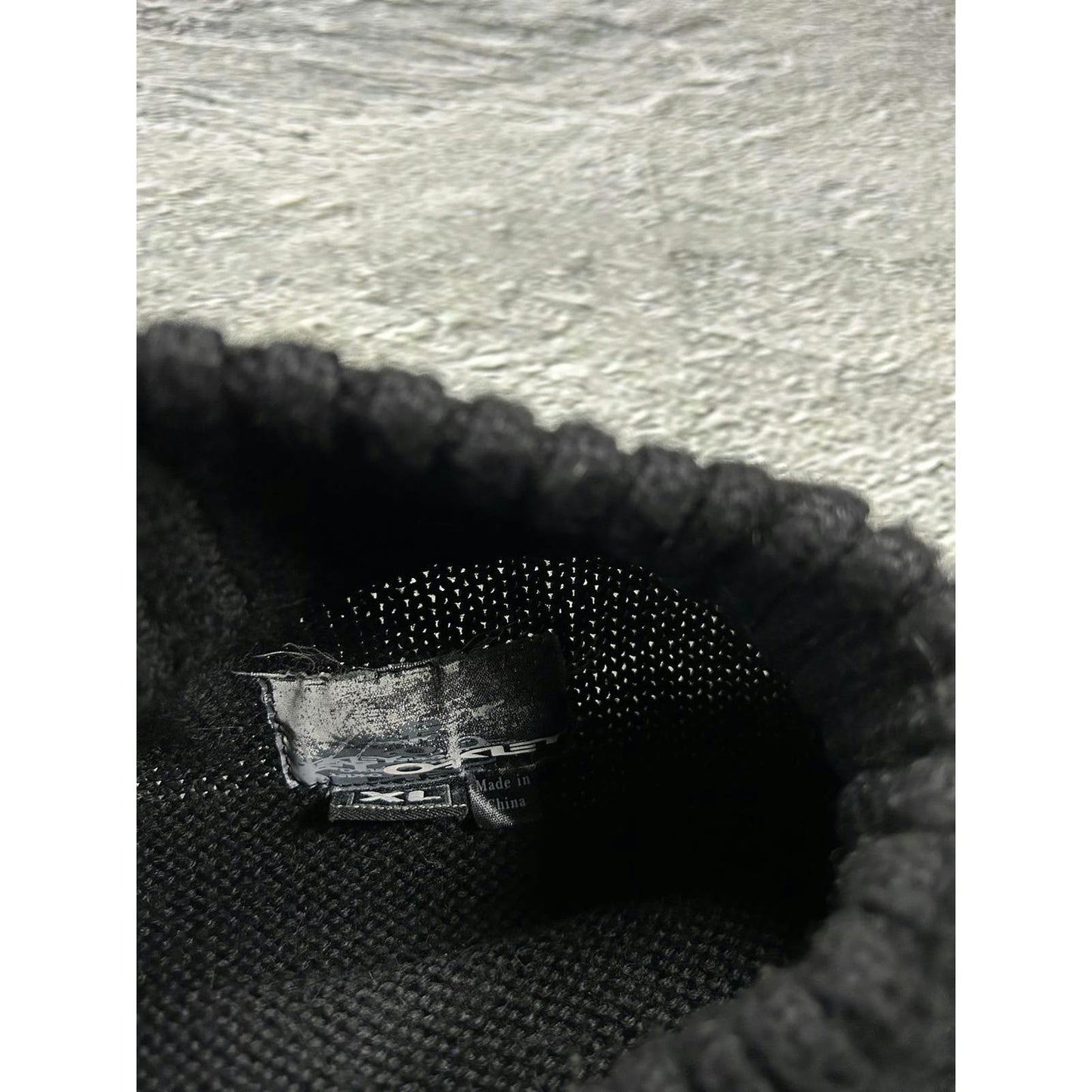 Oakley Big Logo Sweater vintage black Y2K embroidery knit