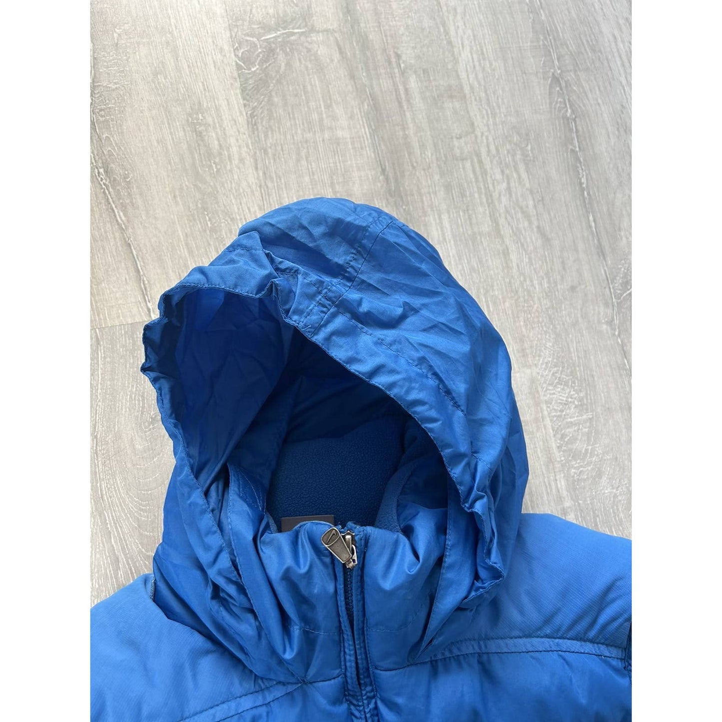 Nike vintage blue puffer vest small swoosh 2000s