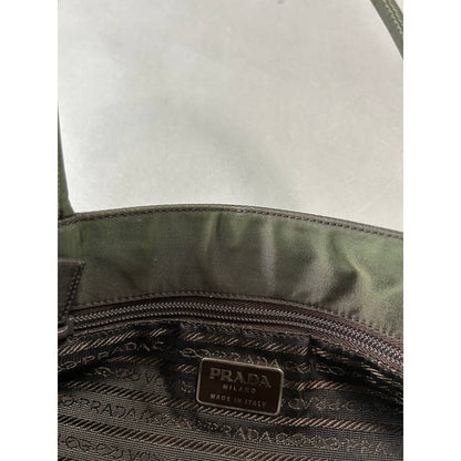 Vintage Prada khaki Nylon bag