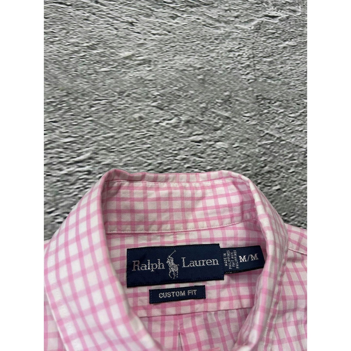 Polo Ralph Lauren pink shirt button up longsleeve checked