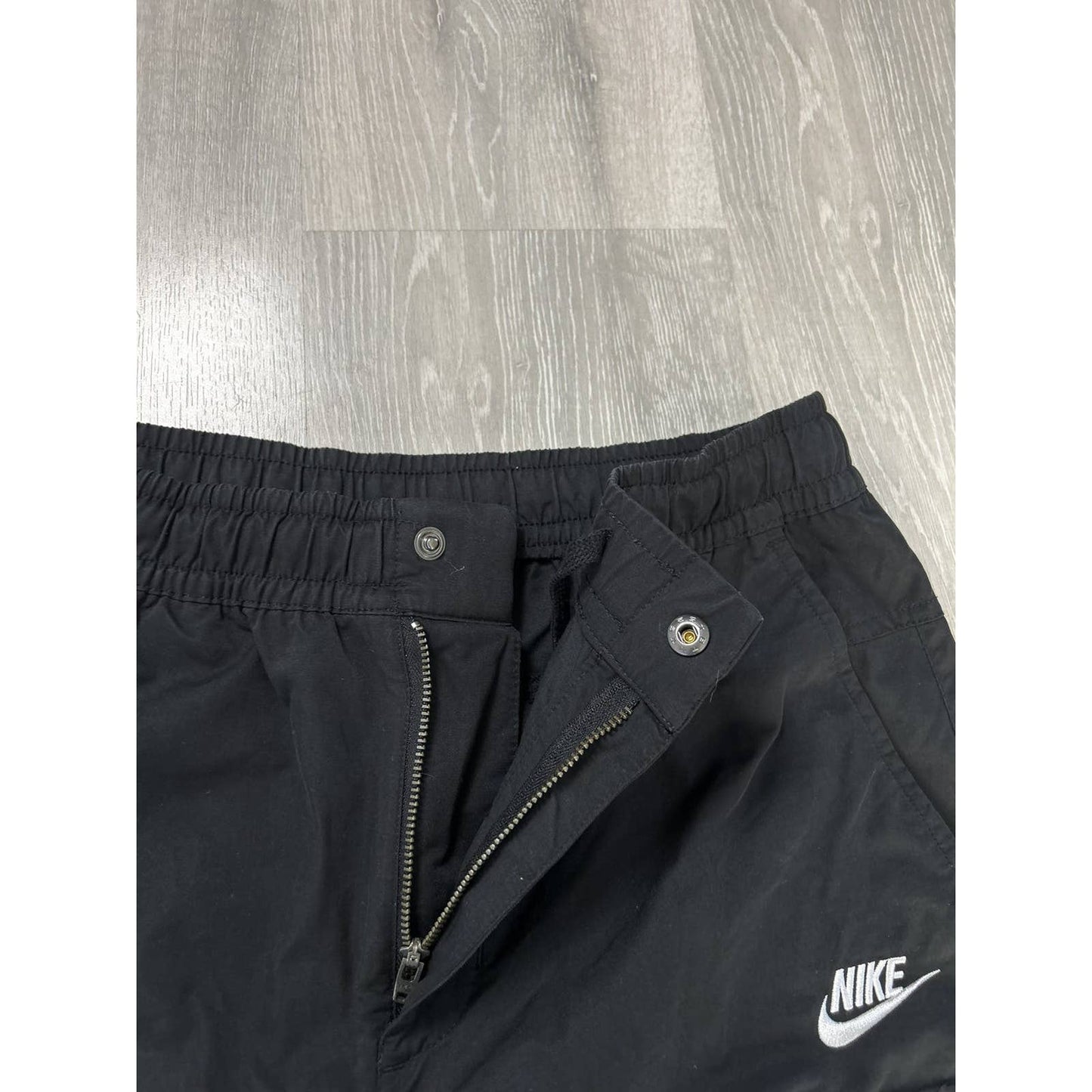 Nike vintage black nylon track pants cargo parachute