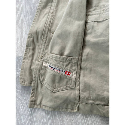 Diesel military jacket cargo beige Y2K