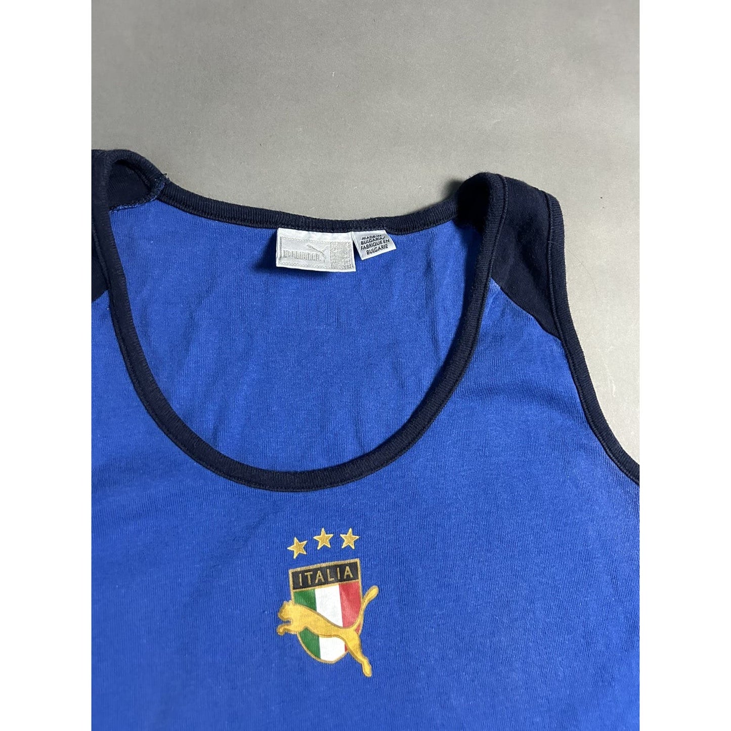 Puma Italy vintage tank top blue