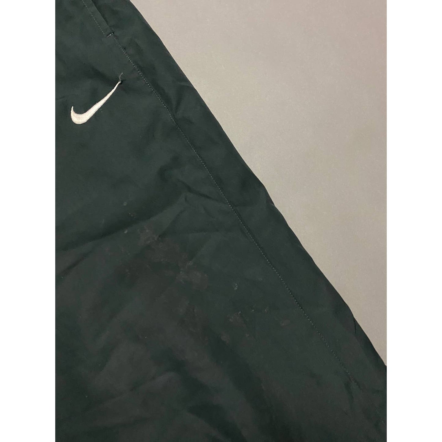 Nike vintage black nylon track pants parachute small swoosh 2000s