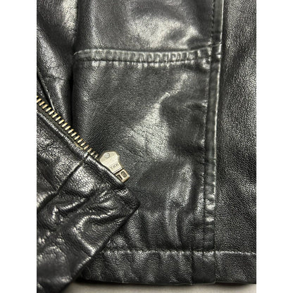 Jack Daniels vintage leather jacket black