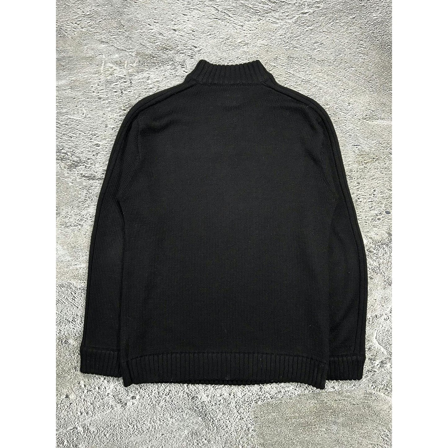 Oakley Big Logo Sweater vintage black Y2K embroidery knit