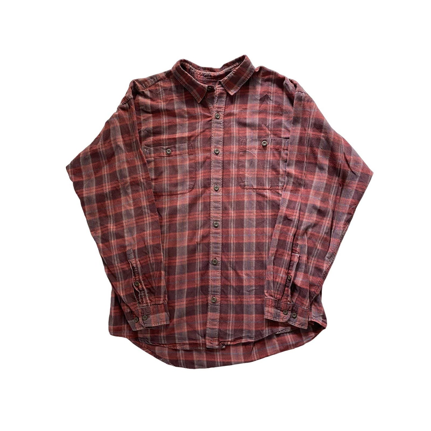Patagonia tartan shirt long sleeve vintage red black