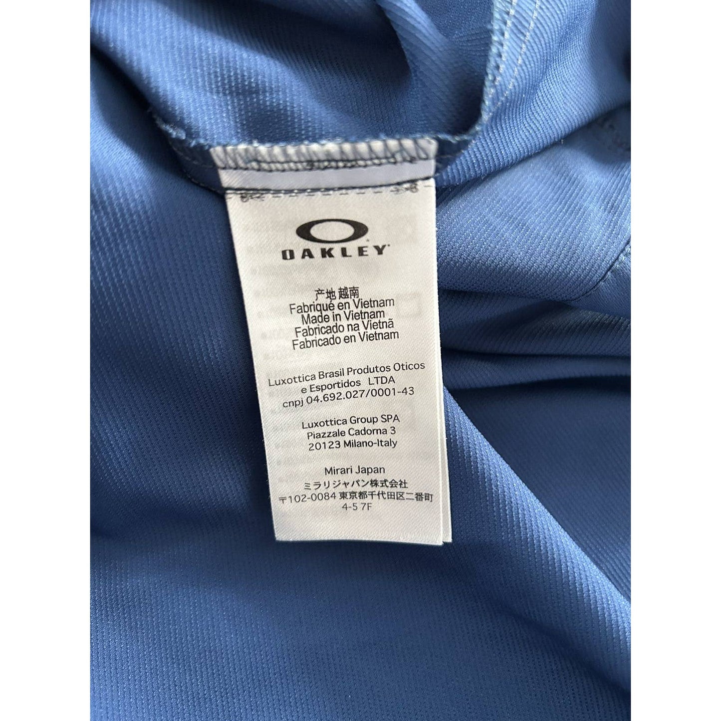 Oakley vintage blue windbreaker jacket quarter zip anorak