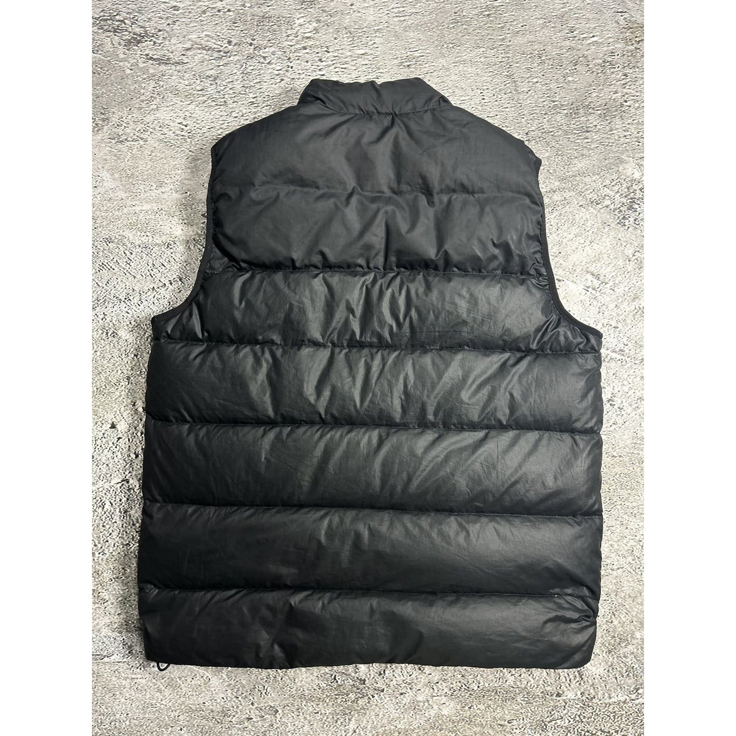 Nike black puffer vest no logo 550 drill Y2K vintage