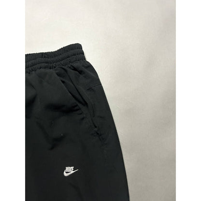 Nike vintage black nylon track pants small logo drill Y2K