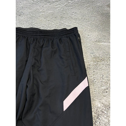 PSG Nike nylon black track pants small swoosh drill Y2K