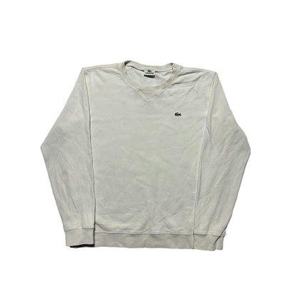 Lacoste vintage cream white sweatshirt longsleeve