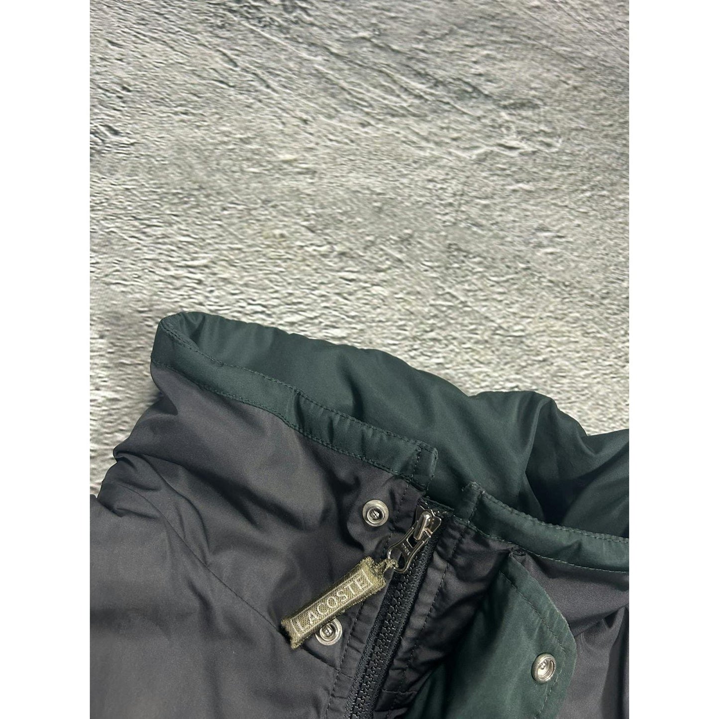 Lacoste vintage grey jacket hooded