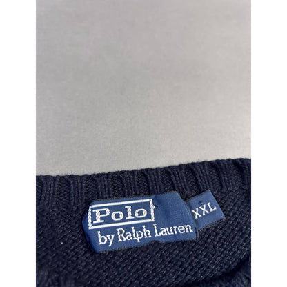 Polo Ralph Lauren navy sweater vintage knit