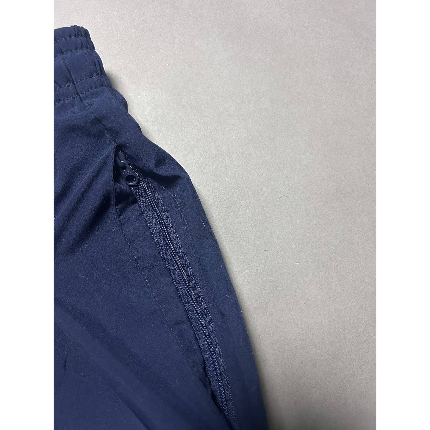 Nike vintage navy nylon track pants small swoosh drill Y2K