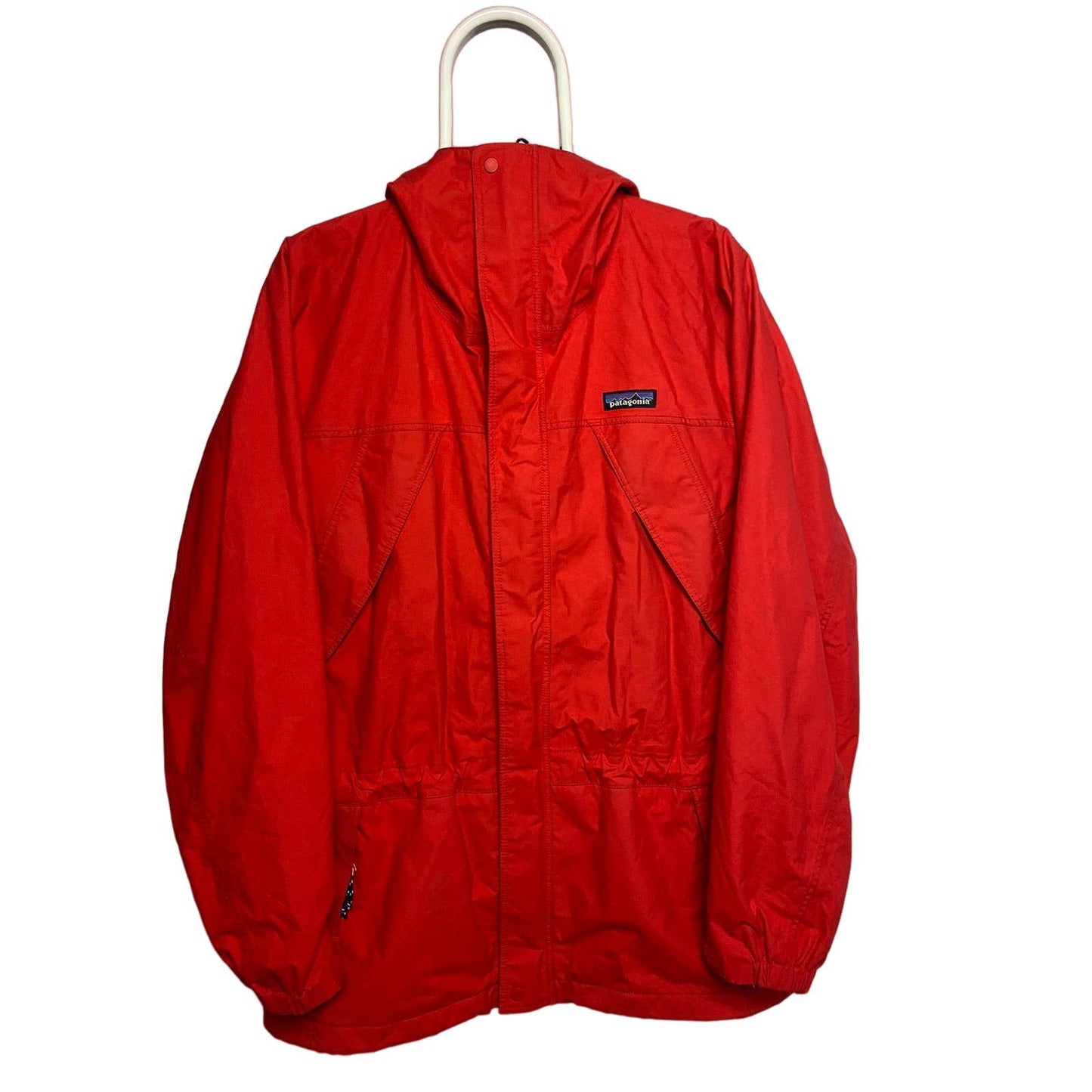 Patagonia jacket red light hooded gorpcore